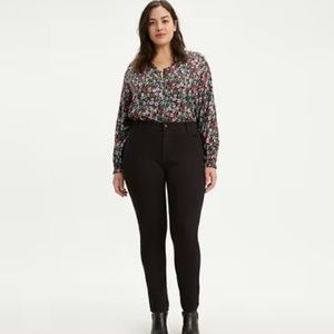 Levi’s 721 High Rise Skinny Jeans Black Size 16W